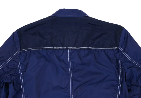 COMME des GARCONS HOMME Denim Patch Pocket Puckering Poly Jacket K-166940_013