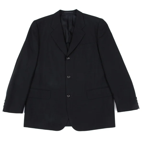 COMME des GARCONS HOMME Nep Plaid Wool Jacket Black M K-166941_001