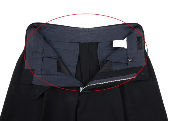 COMME des GARCONS HOMME Nep Plaid Wool Pants K-166942_005