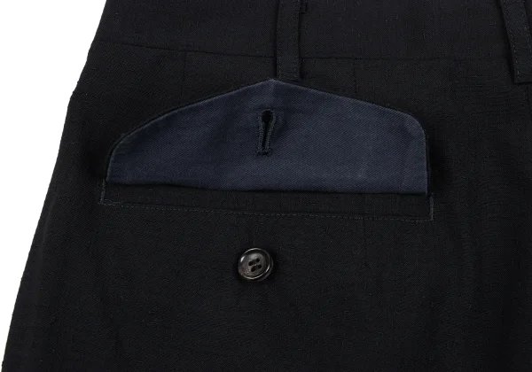 COMME des GARCONS HOMME Nep Plaid Wool Pants K-166942_010