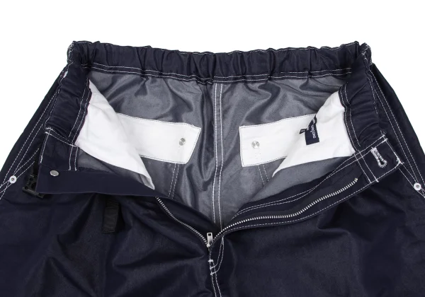 COMME des GARCONS HOMME Cotton Poly Belted Shiny Pants K-166945_007