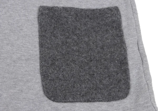 COMME des GARCONS HOMME DEUX Felt Pocket Zip Hoodie K-166948_011