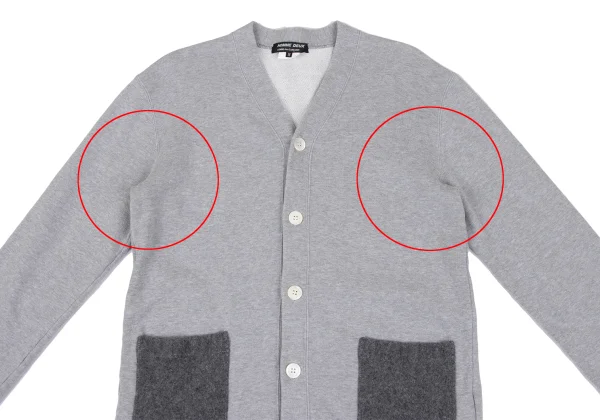 COMME des GARCONS HOMME DEUX Felt Pocket Sweatshirt Cardigan K-166949_002