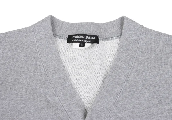 COMME des GARCONS HOMME DEUX Felt Pocket Sweatshirt Cardigan K-166949_005