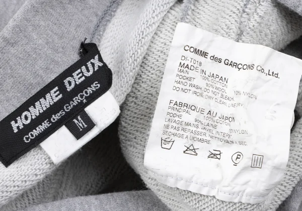 COMME des GARCONS HOMME DEUX Felt Pocket Sweatshirt Cardigan K-166949_015