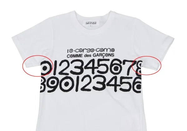 COMME des GARCONS Number Print T-shirt K-166951_002