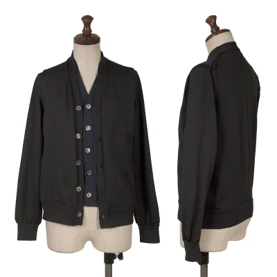 COMME des GARCONS Front Layered Poly Cardigan