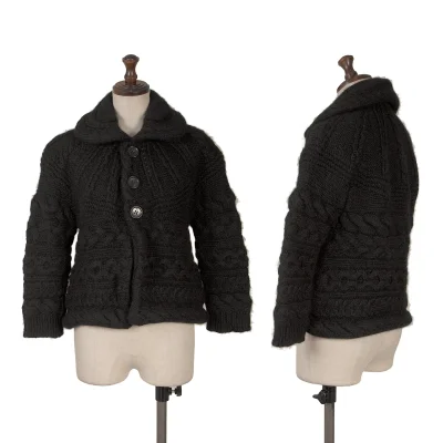 tricot COMME des GARCONS Wool Cable Knit Jacket