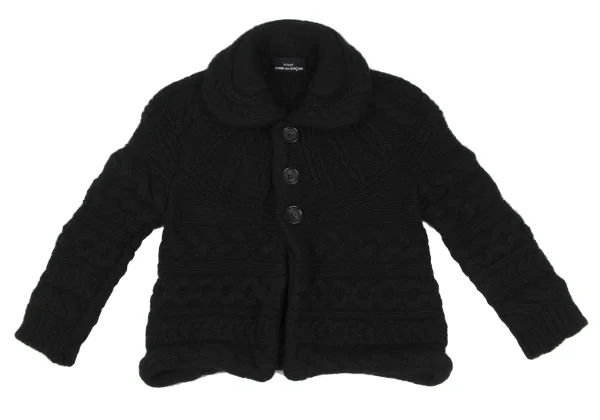 tricot COMME des GARCONS Wool Cable Knit Jacket K-166953_002