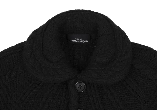 tricot COMME des GARCONS Wool Cable Knit Jacket K-166953_004