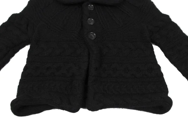 tricot COMME des GARCONS Wool Cable Knit Jacket K-166953_008