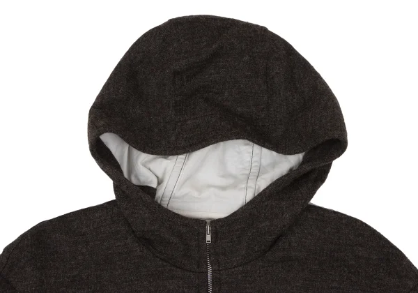 tricot COMME des GARCONS Flare Sleeve Wool Knit Short Zip Blouson K-166954_004