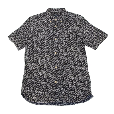 COMME des GARCONS HOMME Rayon Floral Printed Short Sleeve Shirt