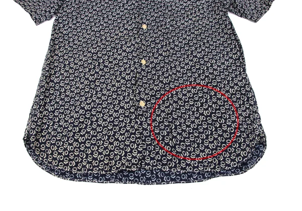 COMME des GARCONS HOMME Rayon Floral Printed Short Sleeve Shirt K-166963_008