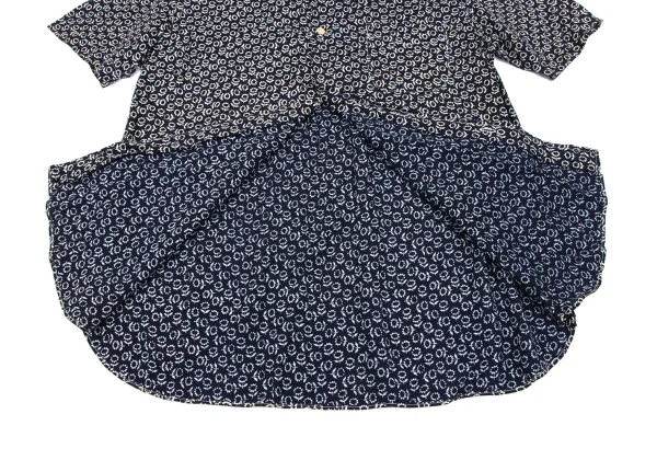 COMME des GARCONS HOMME Rayon Floral Printed Short Sleeve Shirt K-166963_010