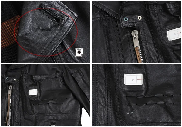 UNDERCOVER ISM Switching Design Leather Jacket K-166971_004