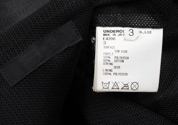 UNDERCOVER ISM Switching Design Leather Jacket K-166971_019