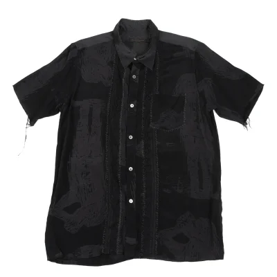 UNDERCOVER ISM Stitched Cutting Design Short Sleeve Shirt