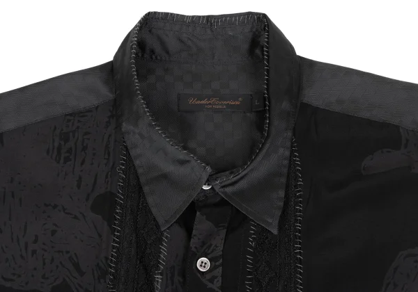 UNDERCOVER ISM Stitched Cutting Design Short Sleeve Shirt K-166972_003