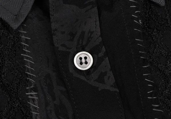 UNDERCOVER ISM Stitched Cutting Design Short Sleeve Shirt K-166972_005