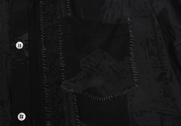 UNDERCOVER ISM Stitched Cutting Design Short Sleeve Shirt K-166972_007