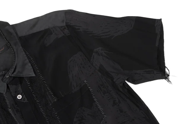 UNDERCOVER ISM Stitched Cutting Design Short Sleeve Shirt K-166972_008