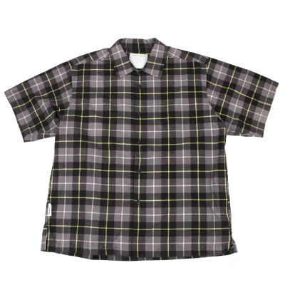 UNDERCOVER CHAOTIC DISCORD Cotton Check Short-sleeved Shirt