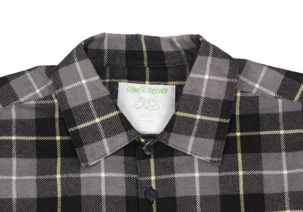UNDERCOVER CHAOTIC DISCORD Cotton Check Short-sleeved Shirt K-166975_003