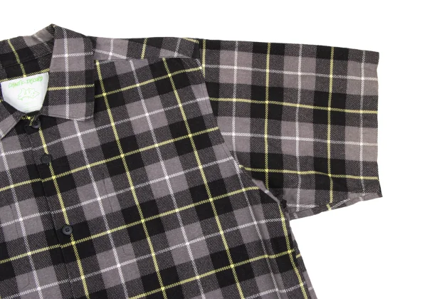 UNDERCOVER CHAOTIC DISCORD Cotton Check Short-sleeved Shirt K-166975_007