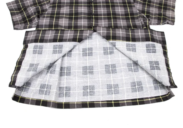 UNDERCOVER CHAOTIC DISCORD Cotton Check Short-sleeved Shirt K-166975_013