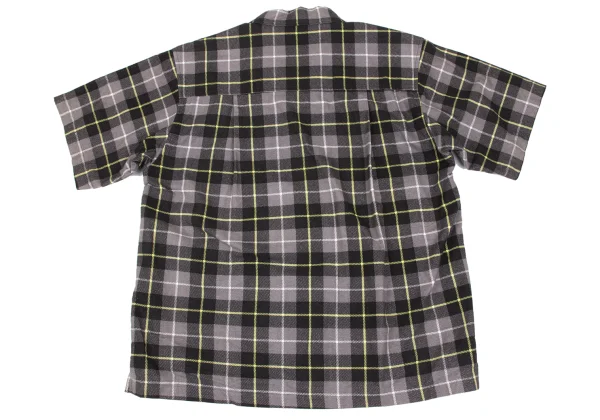 UNDERCOVER CHAOTIC DISCORD Cotton Check Short-sleeved Shirt K-166975_014