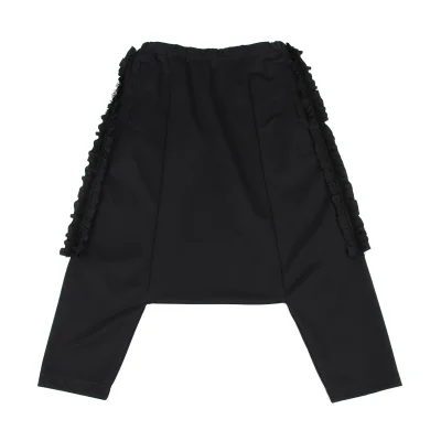 COMME des GARCONS Side Frill Taping Jersey Dropped Crotch Pants