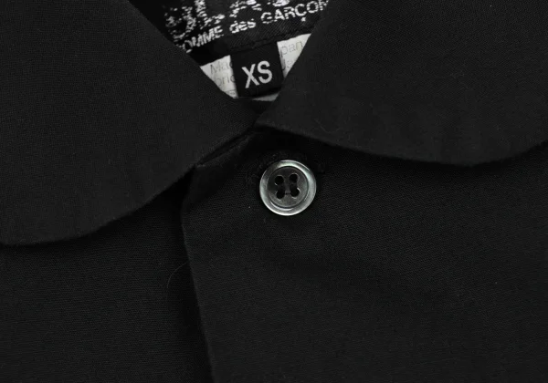 BLACK COMME des GARCONS Cotton Belted Round Collar Shirt K-166977_006