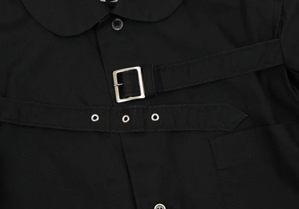 BLACK COMME des GARCONS Cotton Belted Round Collar Shirt K-166977_007