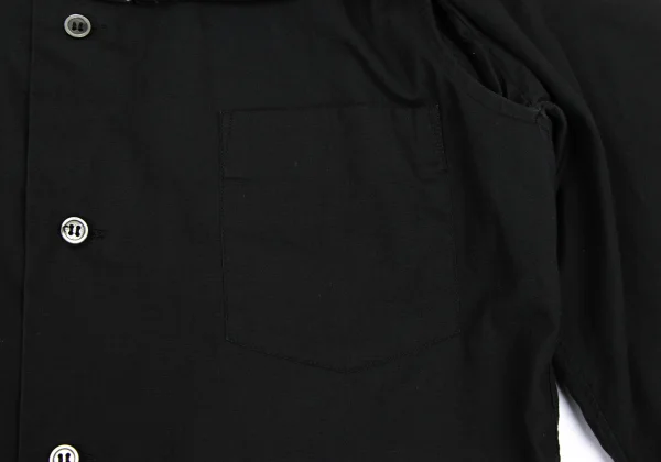 BLACK COMME des GARCONS Cotton Belted Round Collar Shirt K-166977_008