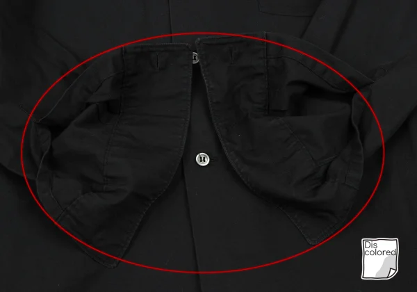 BLACK COMME des GARCONS Cotton Belted Round Collar Shirt K-166977_011