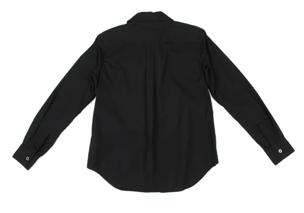 BLACK COMME des GARCONS Cotton Belted Round Collar Shirt K-166977_016