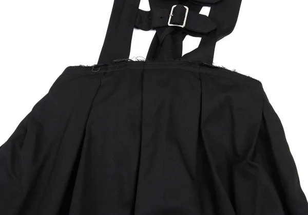 BLACK COMME des GARCONS Wool Belt Shoulder Hanging Skirt K-166979_006