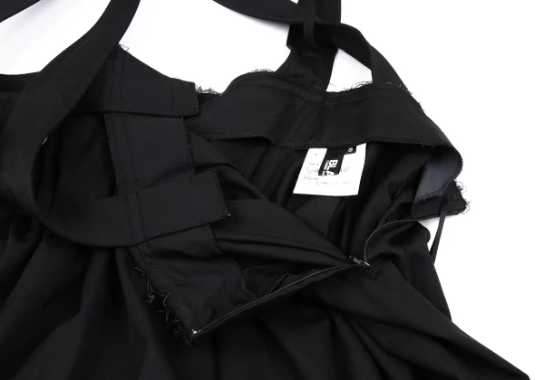 BLACK COMME des GARCONS Wool Belt Shoulder Hanging Skirt K-166979_007