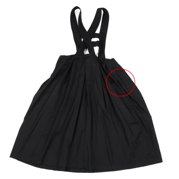 BLACK COMME des GARCONS Wool Belt Shoulder Hanging Skirt K-166979_010
