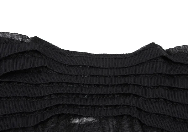 JUNYA WATANABE COMME des GARCONS Poly Nylon Decollete Tiered Knit K-166980_005