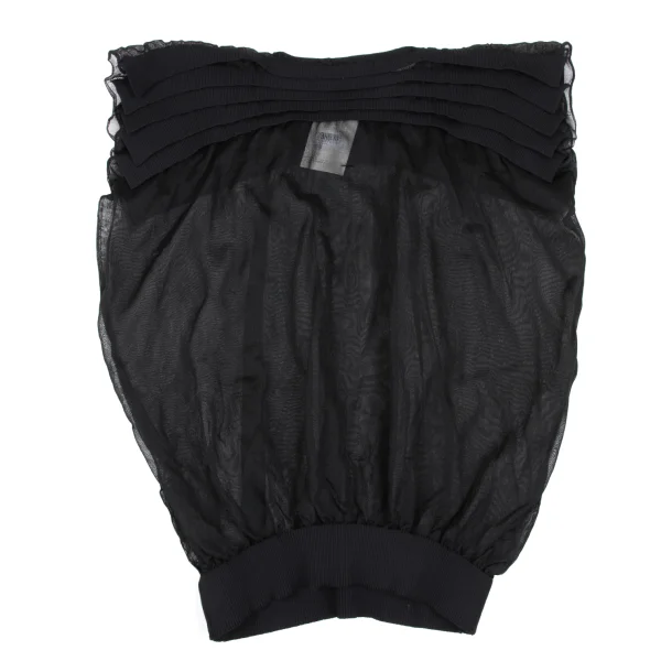 JUNYA WATANABE COMME des GARCONS Poly Nylon Decollete Tiered Knit K-166980_010