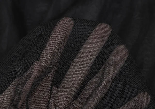 JUNYA WATANABE COMME des GARCONS Poly Nylon Decollete Tiered Knit K-166980_011