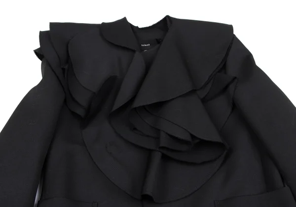 tricot COMME des GARCONS Detachable Frill Wool Gaba Jacket K-166985_003
