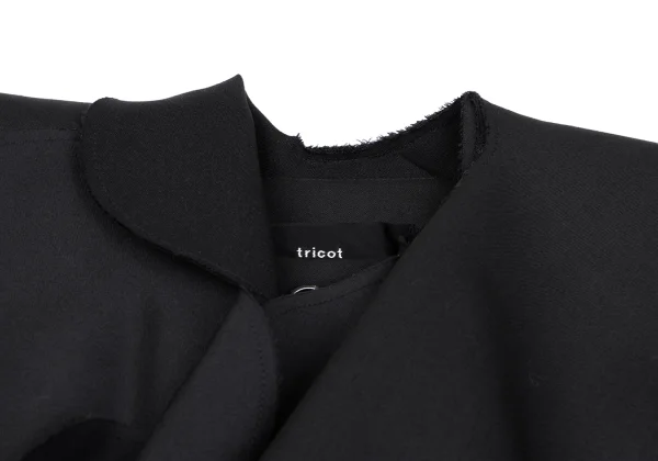 tricot COMME des GARCONS Detachable Frill Wool Gaba Jacket K-166985_004