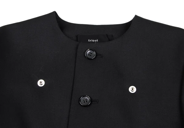 tricot COMME des GARCONS Detachable Frill Wool Gaba Jacket K-166985_006