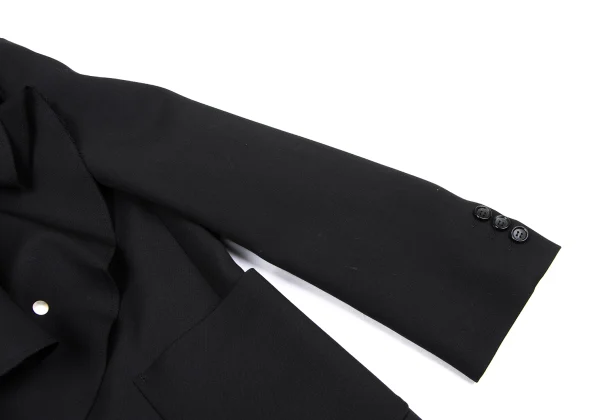 tricot COMME des GARCONS Detachable Frill Wool Gaba Jacket K-166985_008