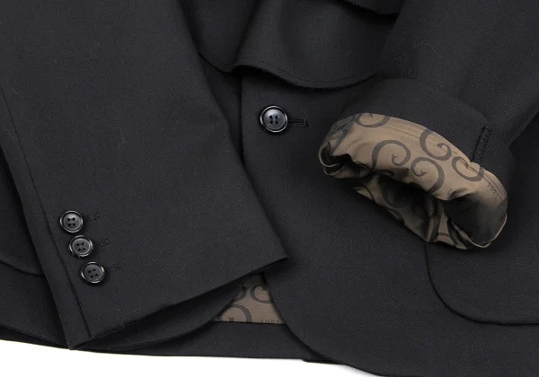 tricot COMME des GARCONS Detachable Frill Wool Gaba Jacket K-166985_009