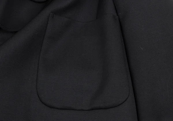 tricot COMME des GARCONS Detachable Frill Wool Gaba Jacket K-166985_011