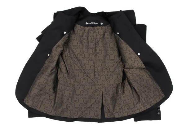 tricot COMME des GARCONS Detachable Frill Wool Gaba Jacket K-166985_012